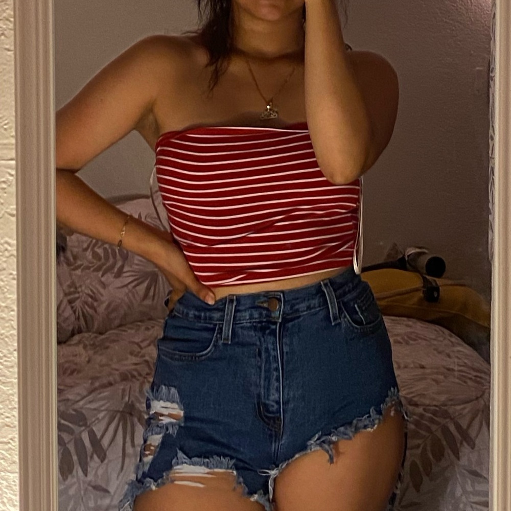 Red tub top